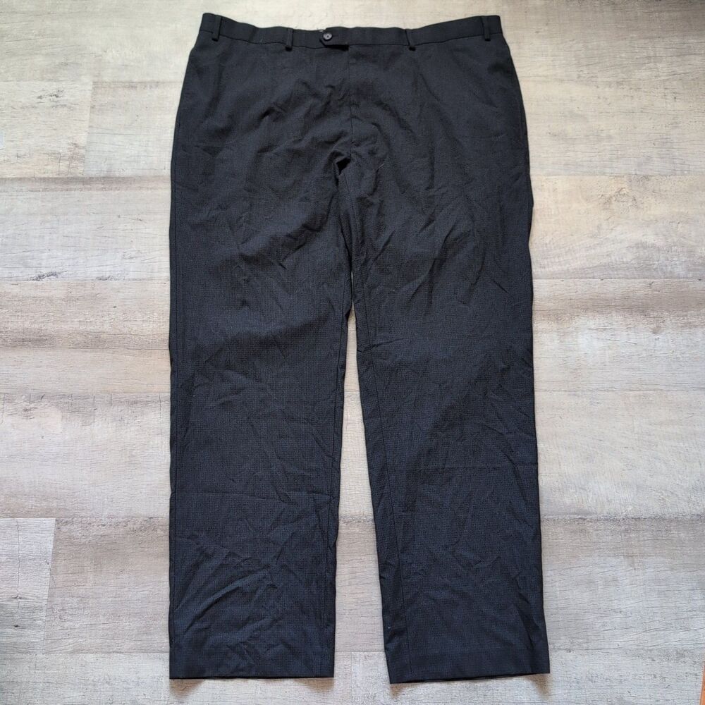 Polo by Ralph Lauren Dress Pants Mens 42Wx32L In Black Pleated